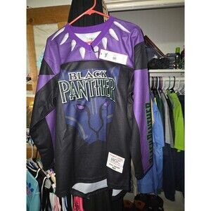 Black Panther Headgear Classics Embroidered Hockey Jersey L Streetwear*With Tags
